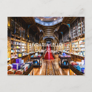 CARTÃO POSTAL LIVRARIA LELLO