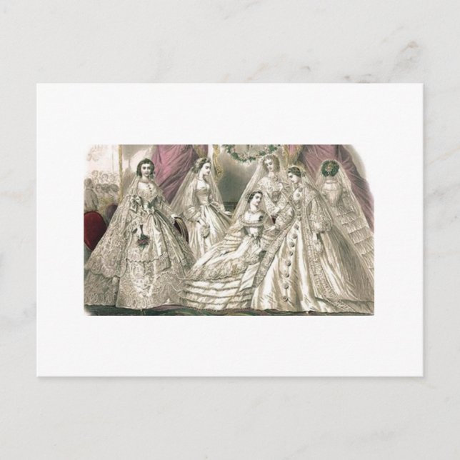 Cartão Postal Livro das Mulheres de Godey, Casado de Prata Vitor (Frente)