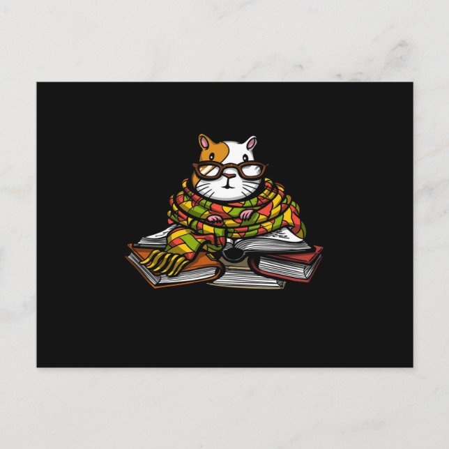 Cartão Postal Livro de Leitura de Suínos de Guiné-Cons | Pet-Lov (Frente)