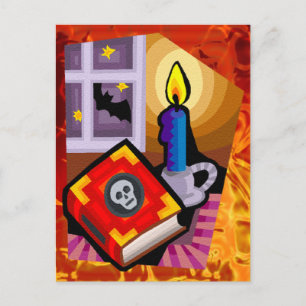 Cartão Postal Livro do crânio, Vara e Bat no exterior