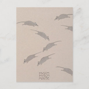 Cartão Postal Livro Koloman Moser-Picture para a sobrinha de Dit