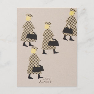 Cartão Postal Livro Koloman Moser-Picture para a sobrinha de Dit