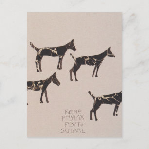 Cartão Postal Livro Koloman Moser-Picture para a sobrinha de Dit