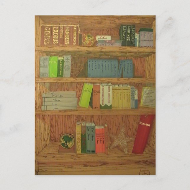 Cartão Postal Livros da Bíblia (Frente)