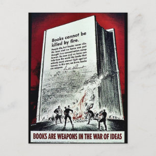 Cartão Postal Livros de Wwii