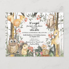 Cartão Postal Livros infantis sobre florestas e plantas floresta