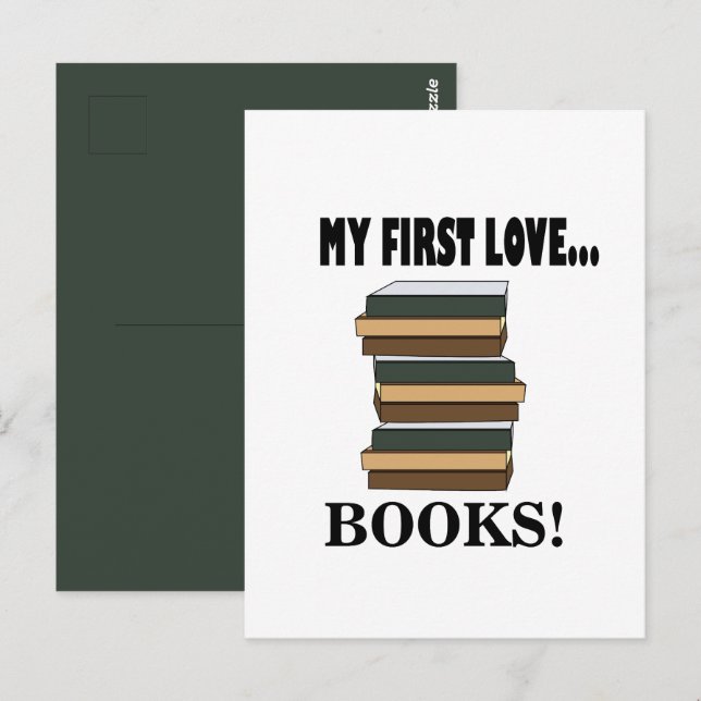 Cartão Postal Livros Meus Primeiros Livros de Amor (Frente/Verso)