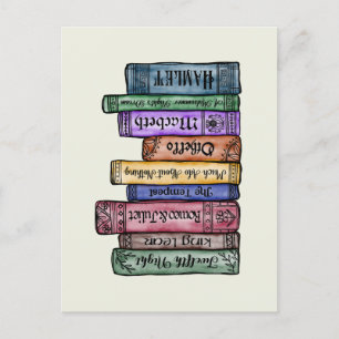 Cartão Postal Livros Shakespeare n.o 1