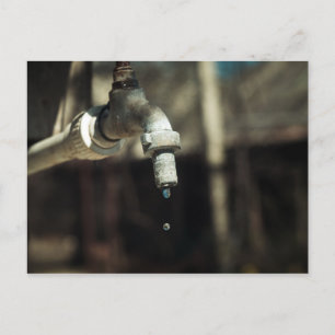 Cartão Postal Lixo de água macro