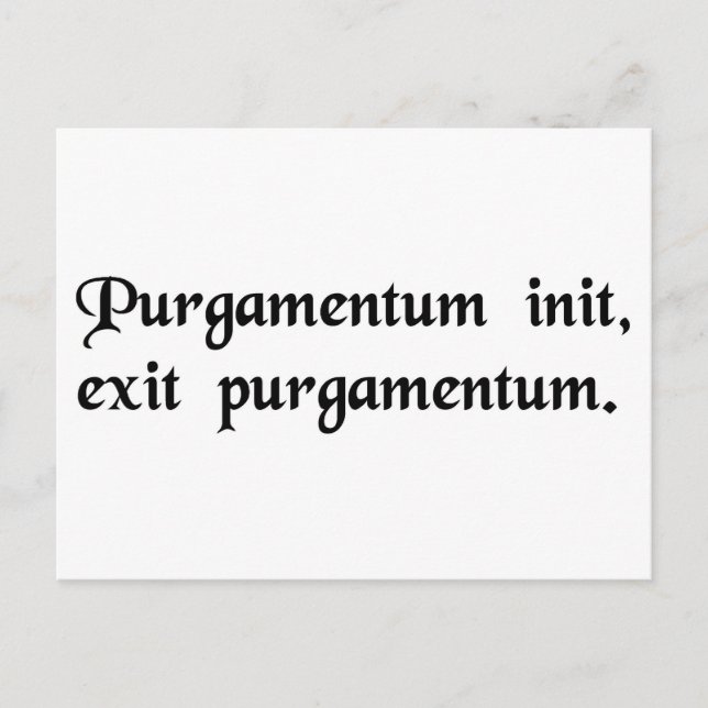 Cartão Postal Lixo dentro, lixo fora. (Frente)