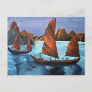 Cartão Postal Lixo Na Baía Do Dragão Decrescente