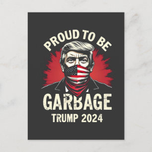 Cartão Postal Lixo Orgulhoso De MAGA Para Eleição Do Apoiador De