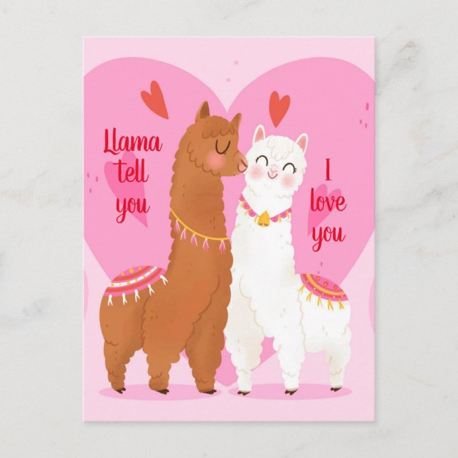 Cartão Postal Llama Diz a Você   (Frente)