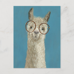 Cartão Postal Llama Specs - Óculos redondos