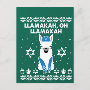 Cartão Postal Llamakah, Oh Llamakah Presentes de Hanukkah