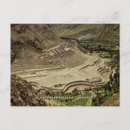 Cartão Postal Llaqtapata arruina o Peru no Caminho Inca