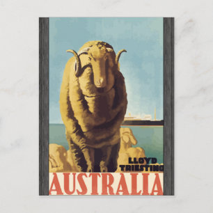 Cartão Postal Lloyd Triesting Austrália, Vintage