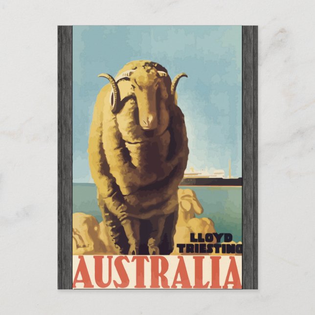 Cartão Postal Lloyd Triesting Austrália, Vintage (Frente)