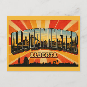 Cartão Postal Lloydminster Cidade Fronteiriça de Alberta