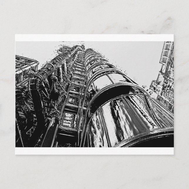 Cartão Postal Lloyds Building London (Frente)