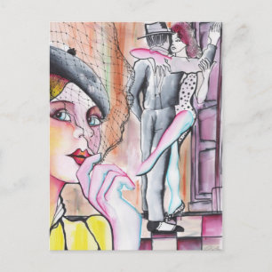 Cartão Postal Lo han visto con otra! - Tango
