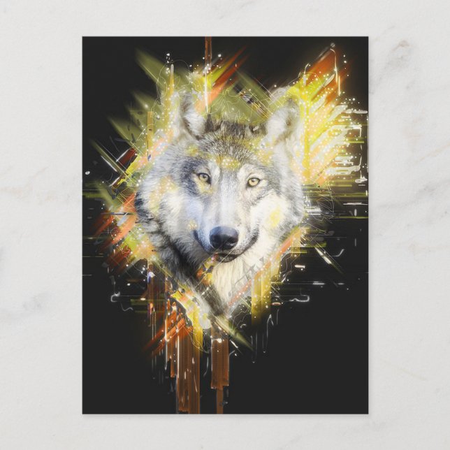 Cartão Postal Lobo (Frente)