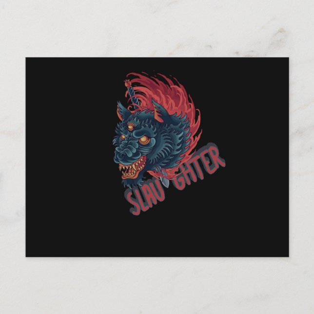 Cartão Postal Lobo Abate (Frente)