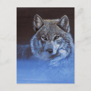 Cartão Postal Lobo Azul