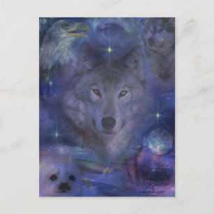 Cartão Postal Lobo - Líder do Pacote