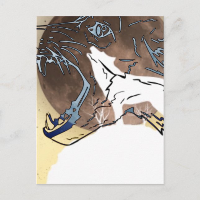 Cartão Postal lobos (Frente)