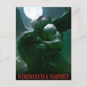 Cartão Postal Lobos e Vampiros - Dominância