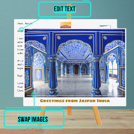 Cartão Postal Local da cidade de Jaipur, Índia