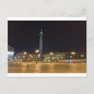 Cartão Postal Local da concórdia em Paris à noite