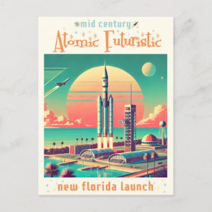 Cartão Postal Local de lançamento do Novo Flórida Futurístico At