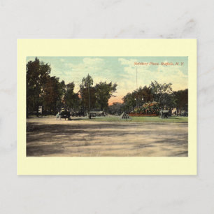 Cartão Postal Local dos Soldados, Buffalo NY 1908 Vintage