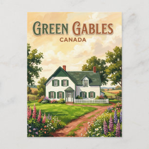 Cartão Postal Local Histórico Green Gables Cavendish Canadá