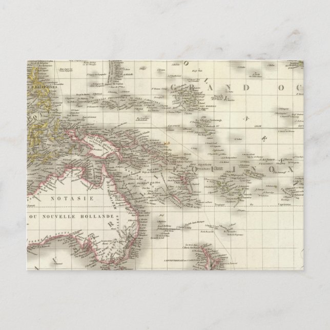 Cartão Postal L'Oceanie - Oceânia (Frente)