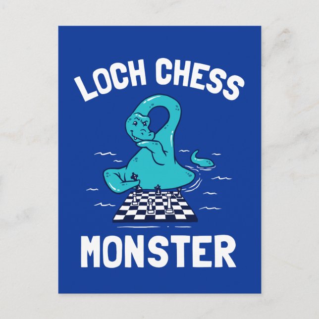 Cartão Postal Loch Chess Monster (Frente)