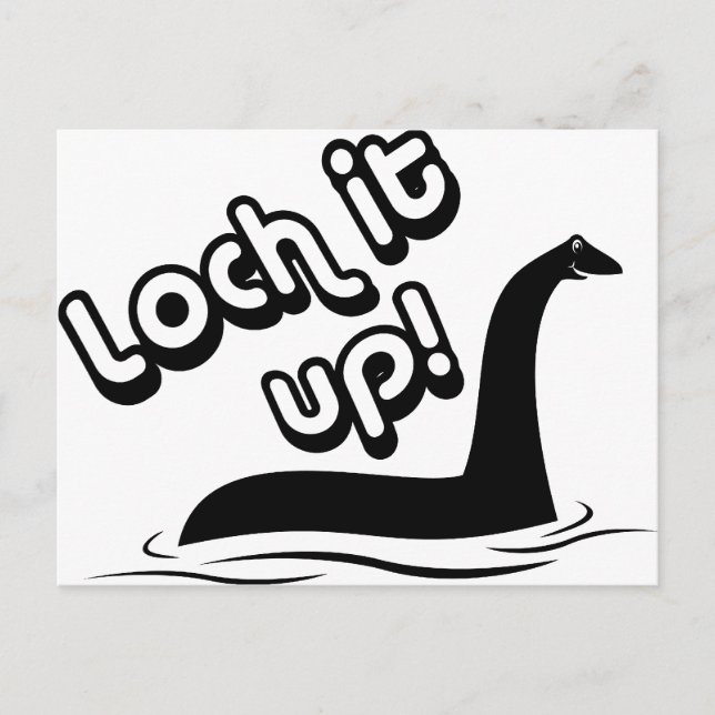 Cartão Postal Loch It Up (Frente)