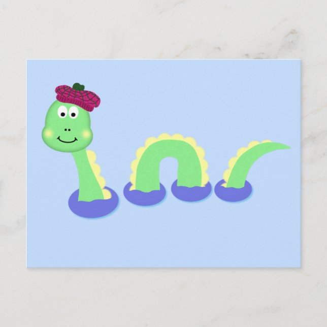 Cartão Postal Loch Ness Monster (Frente)