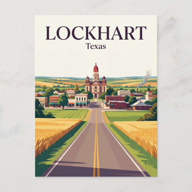 Cartão Postal Lockhart EUA (Frente)
