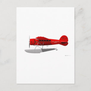 Cartão Postal Lockheed Vega Float Plane