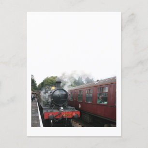 Cartão Postal Loco 4160 na estação Bishops Lydeard, Somerset