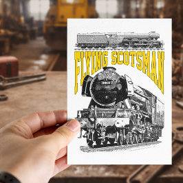 Cartão Postal Locomotiva a Vapor Flying Scotsman. Trem LNER 1923