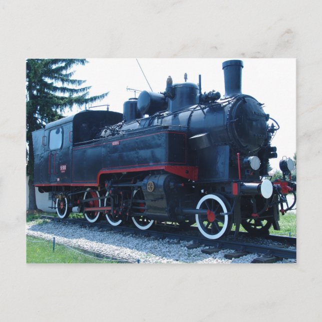 Cartão Postal Locomotiva antiga (Frente)