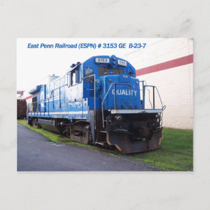 Cartão Postal Locomotiva East Penn Railroad #3153