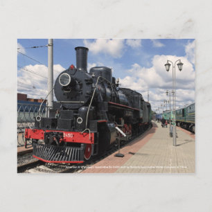 Cartão Postal Locomotiva, locomotiva a vapor americana Ea-... da