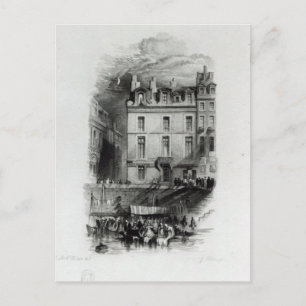 Cartão Postal Lodgings de Napoleão no Quai Conti, 1834-36