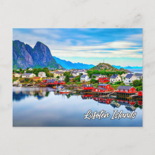 Cartão Postal Lofoten Islands, Noruega