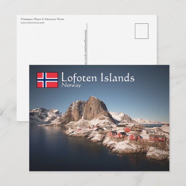 Cartão Postal Lofoten Islands Norway (Frente/Verso)